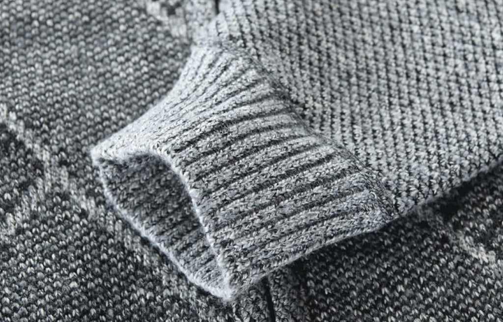 Men'S Full Zip Casual Knitted Cardigan Sweaters with Pockets